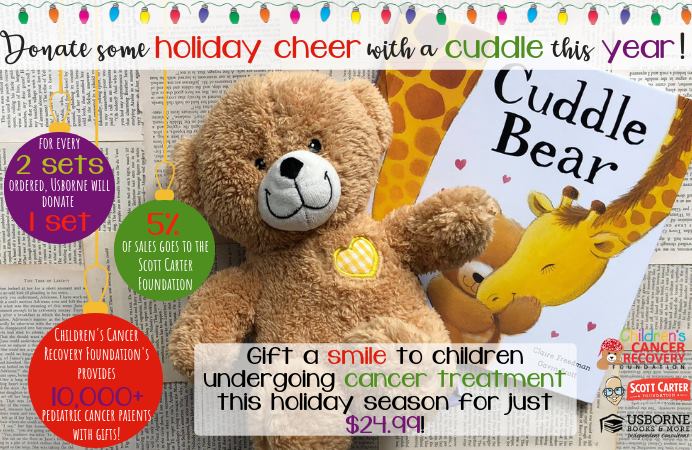 Cuddle Bear Book Drive to support the Children's Cancer Recovery Foundation | Jaime's Book Corner